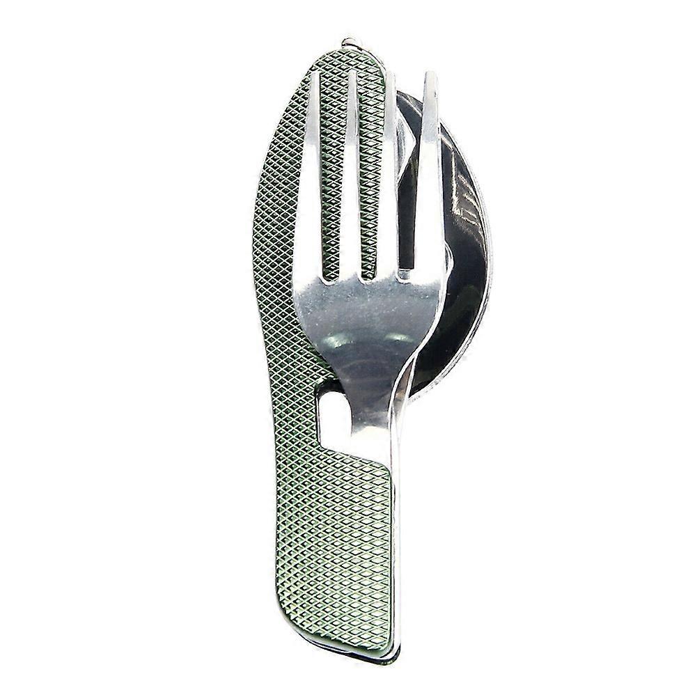 3 In 1 Folding Spoon Fork Set Multifunction Travel Camping Tableware Kit