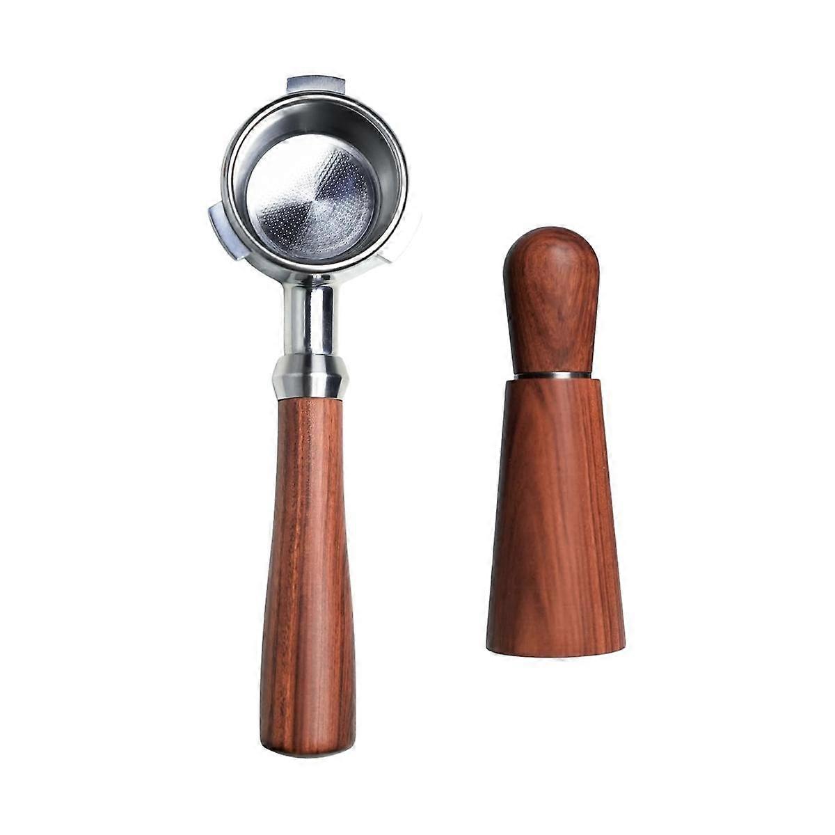 54mm Bottomless Portafilter Paired with Wdt Tool - Enhance Espresso Brewing Replacement Filter Bask