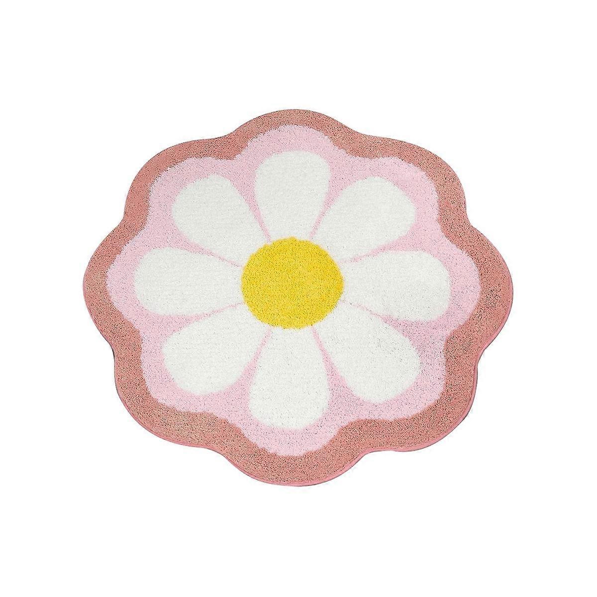 Blomsterbad tepper matte, luksus super myk absorberende mikrofiber badematter for bad, for gulv