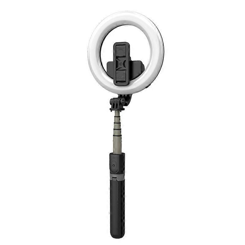 Portable mobile phone tripod selfie with rechargeable light