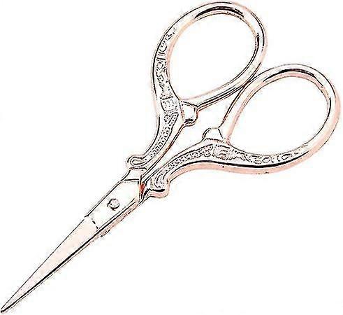 Vintage Craft Diy Cross Stitch Sewing Scissors Tool (oro rosa)