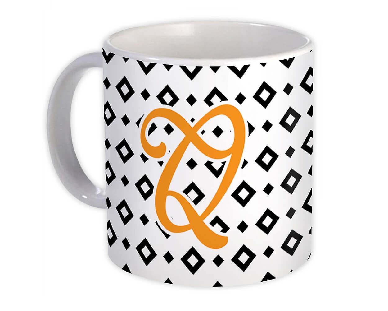 Presentmugg: Monogram Letter Q Alphabet