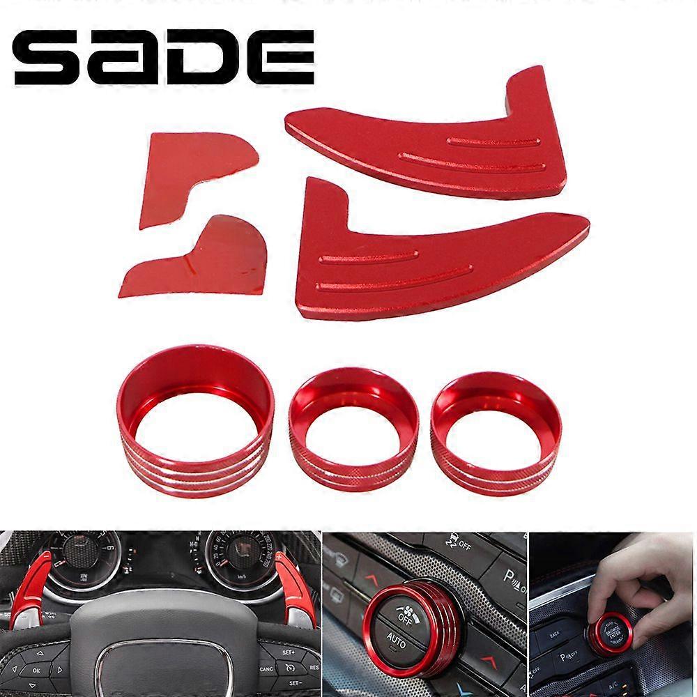 Steering Wheel Shift Paddle Shifter Extension +Air Conditioner Switch CD Buttonfor Dodge Challenger Charger Durango 2015-2020
