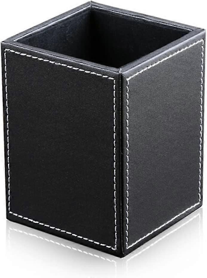 classic synthetic leather pencil holder