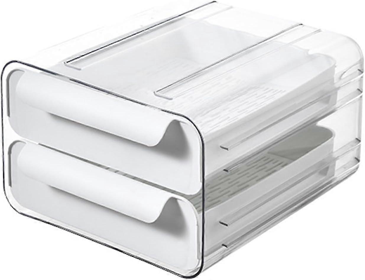 Drawstring Storage Box with Removable Double Layer Drawer Design for Organizing Kitchen Tools