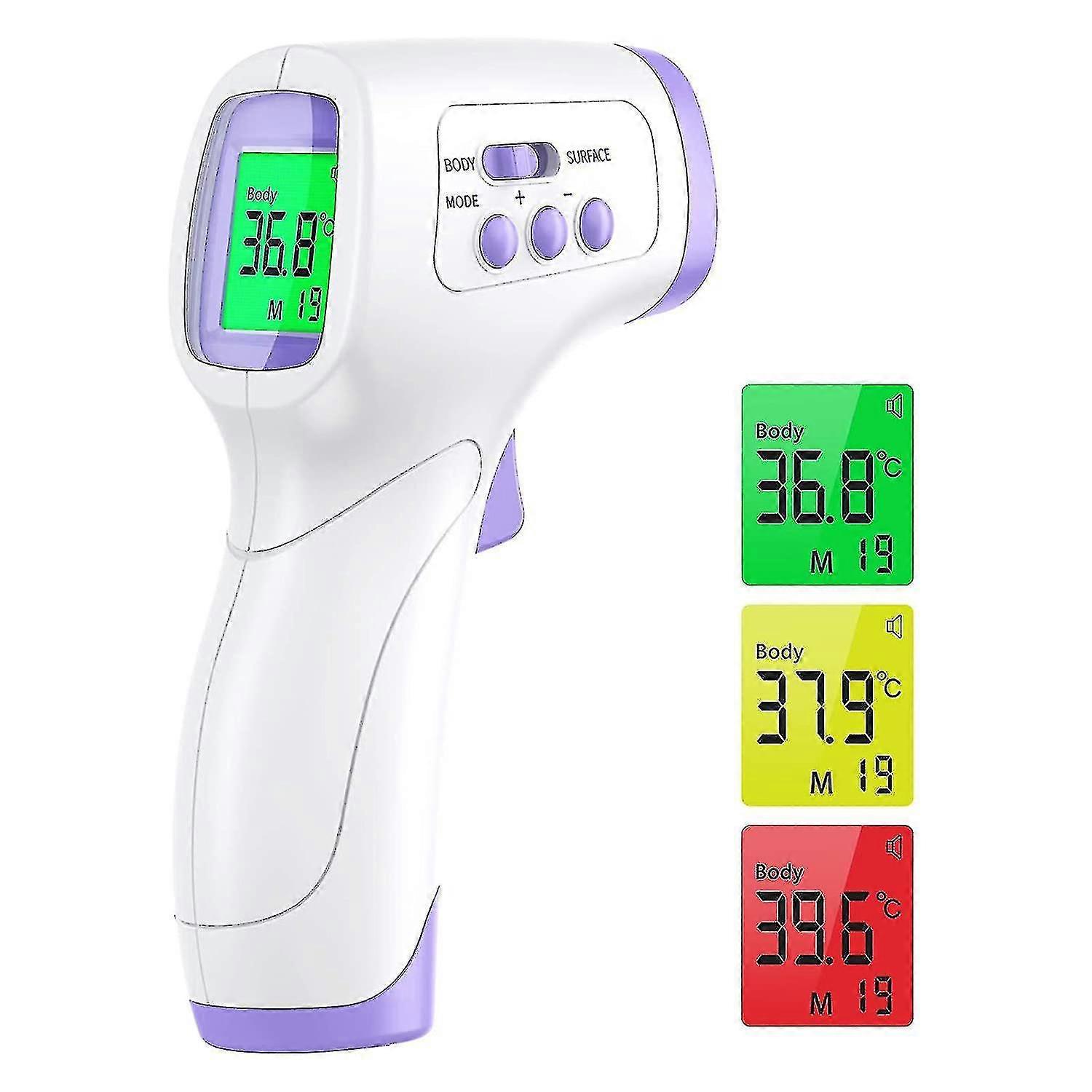 Infrared Fever Thermometer For Adults And Children, 3 In 1 Non-contact Digital Forehead Thermometer With Lcd Display