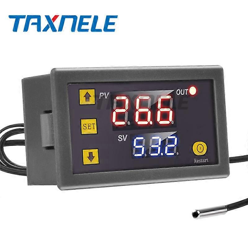 W3230 Microcomputer Temperature Controller Digital Thermostat Regulator Red and Blue LED Display Heating Cooling Controller