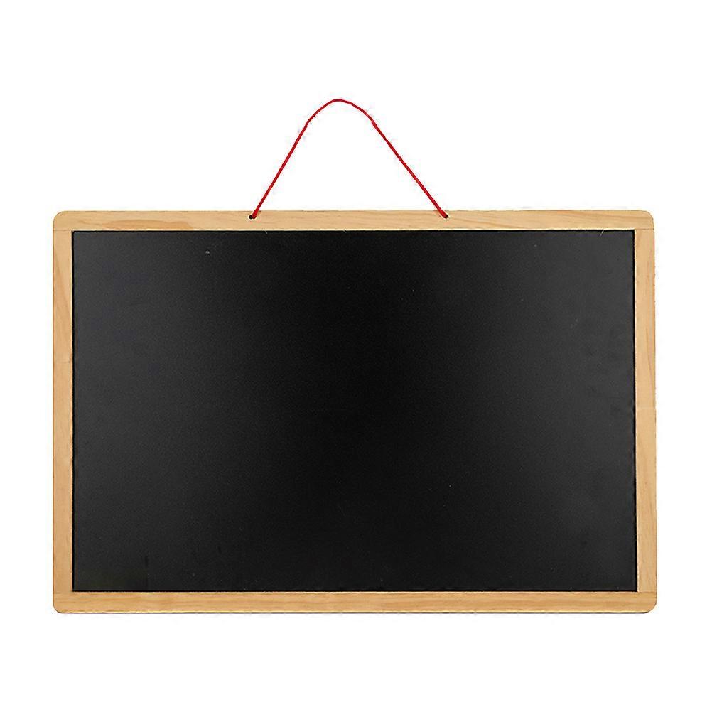 1Pc Double-sided Blackboard Whiteboard Practical Wooden Writing Chalkboard