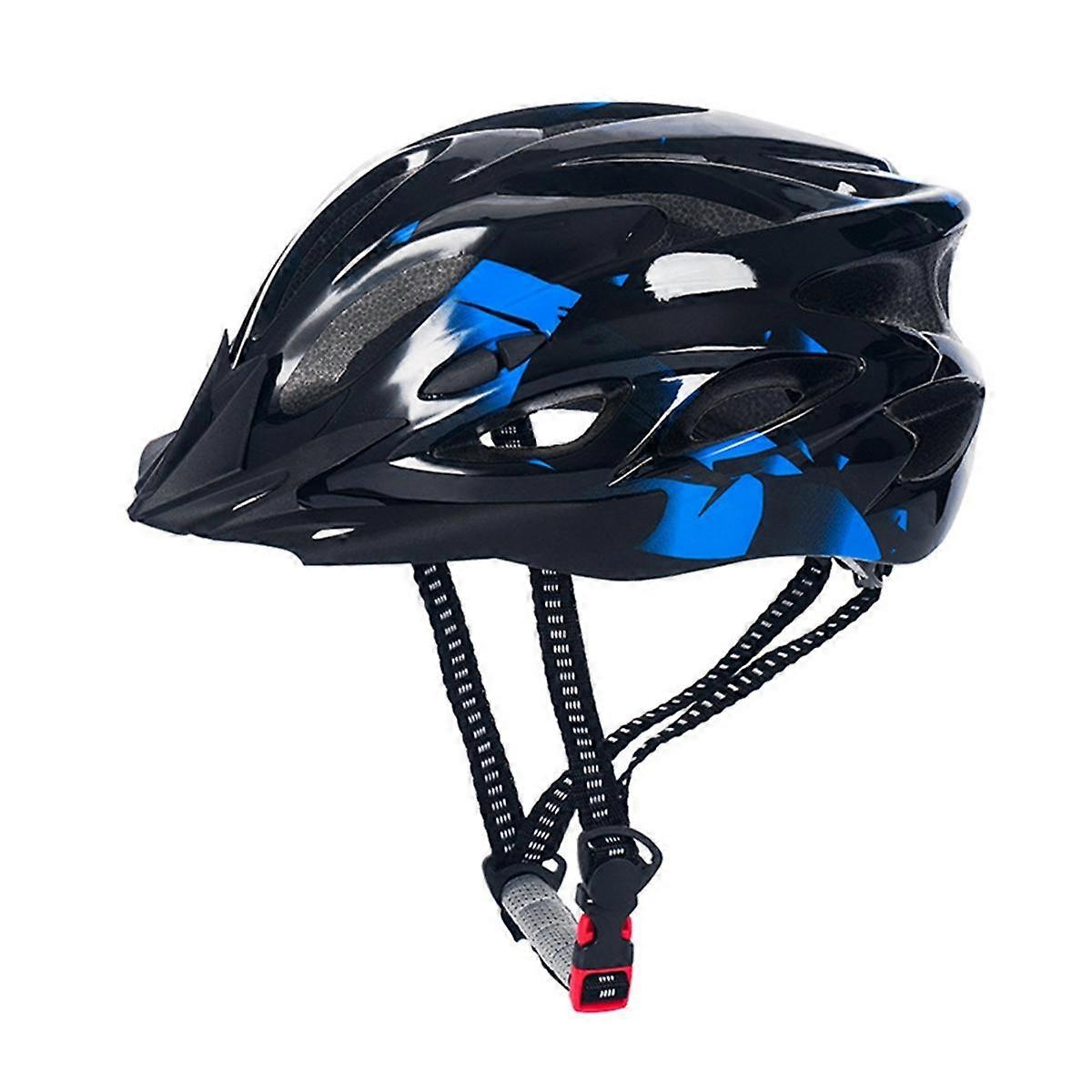 Fahrradhelm für Erwachsene, leichte Microshell, Damen und Herren, Passformanpassung Empfohlene Passform 57-63cm für Radfahren Blau