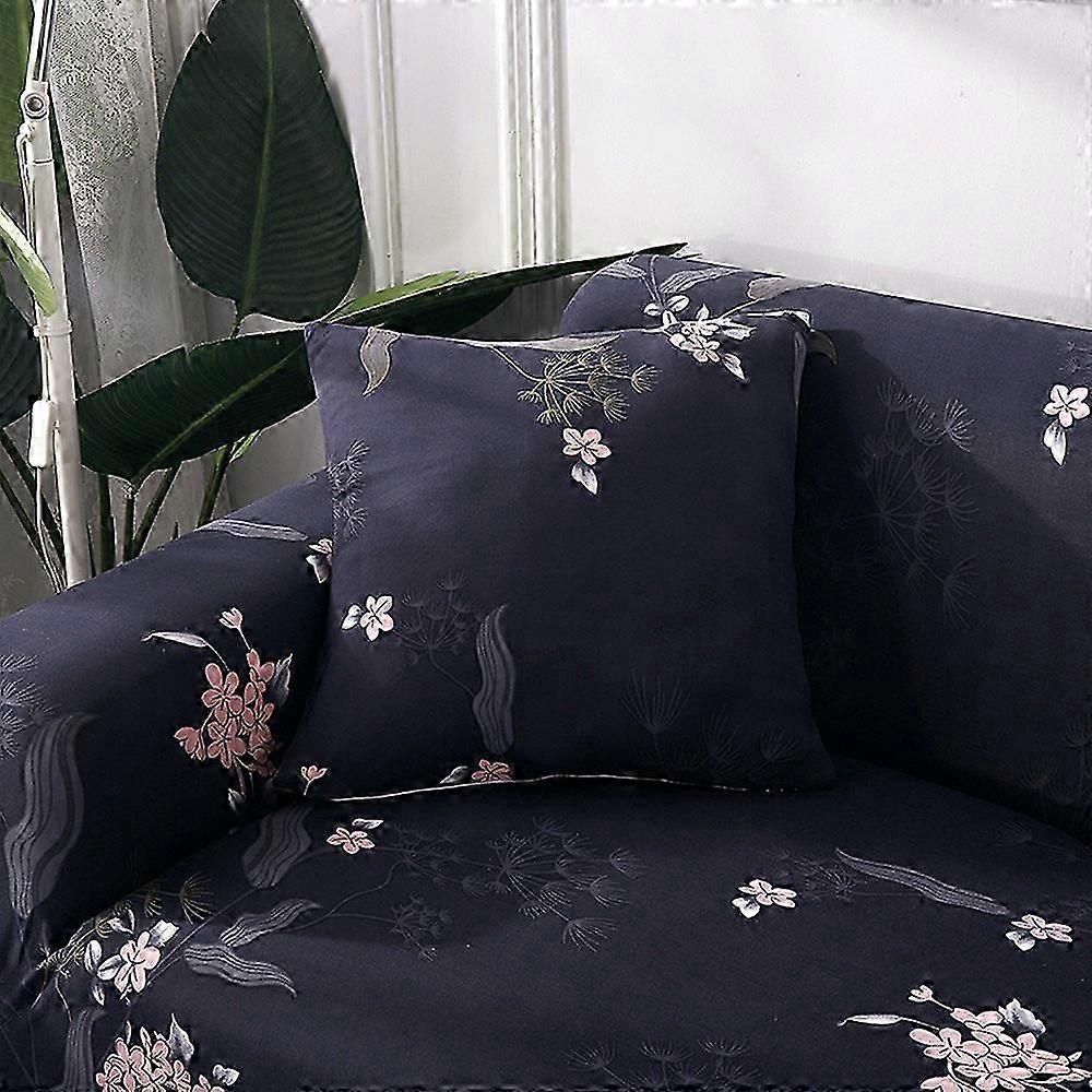 Flower Print Sofa Cover With Pillowcase