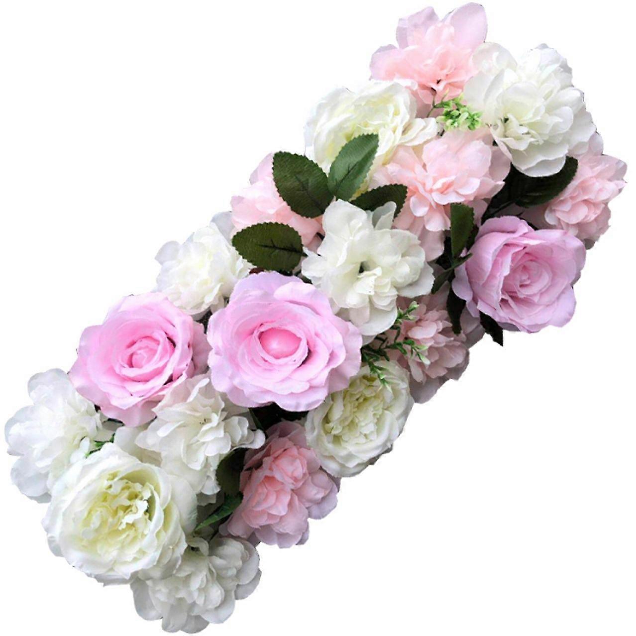 Wedding Arch Flowers Row Artificial Rose Hydrangea Flower Arrangements Decor for Reception Ceremony Wall Backdrop