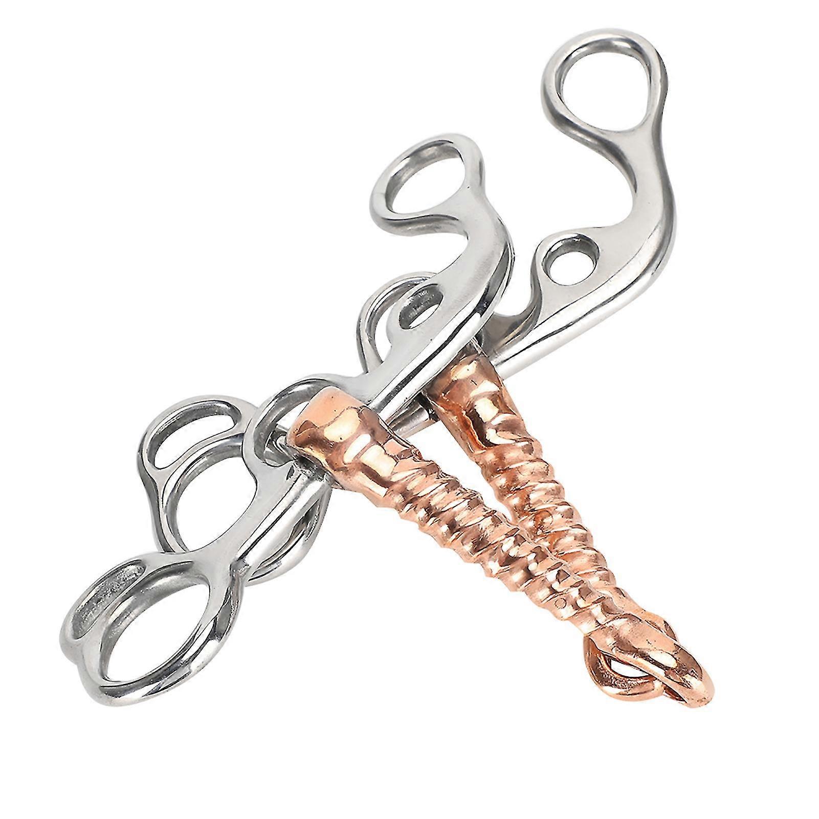 Stainless Steel Training Snaffle Bit For Horses - Equestrian Accessories