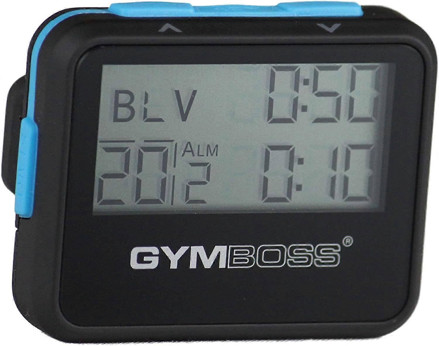 Interval Timer and Stopwatch - BLACK/BLUE SOFTCOAT