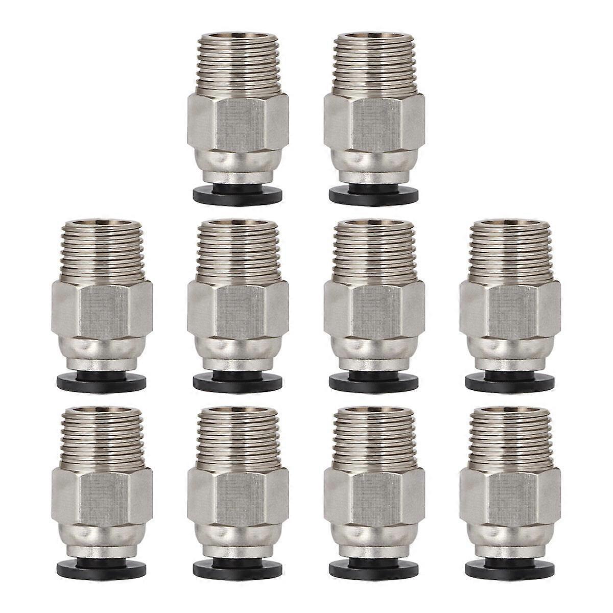 UEETEK 10 st PC4-M10 hane rak pneumatisk PTFE-rörkoppling för 3D-skrivare