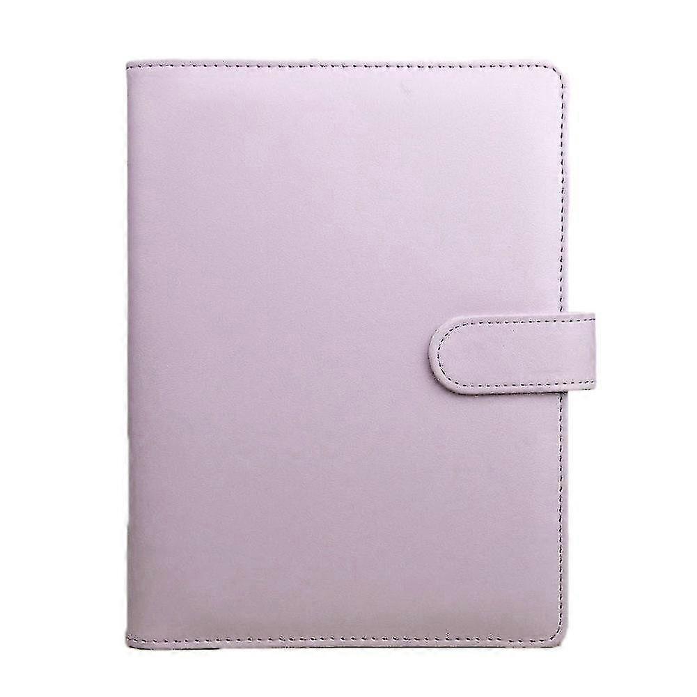 A5 Notebook Loose Leaf Ring Binder Leather Notebooks Macaron Color Agenda Planner