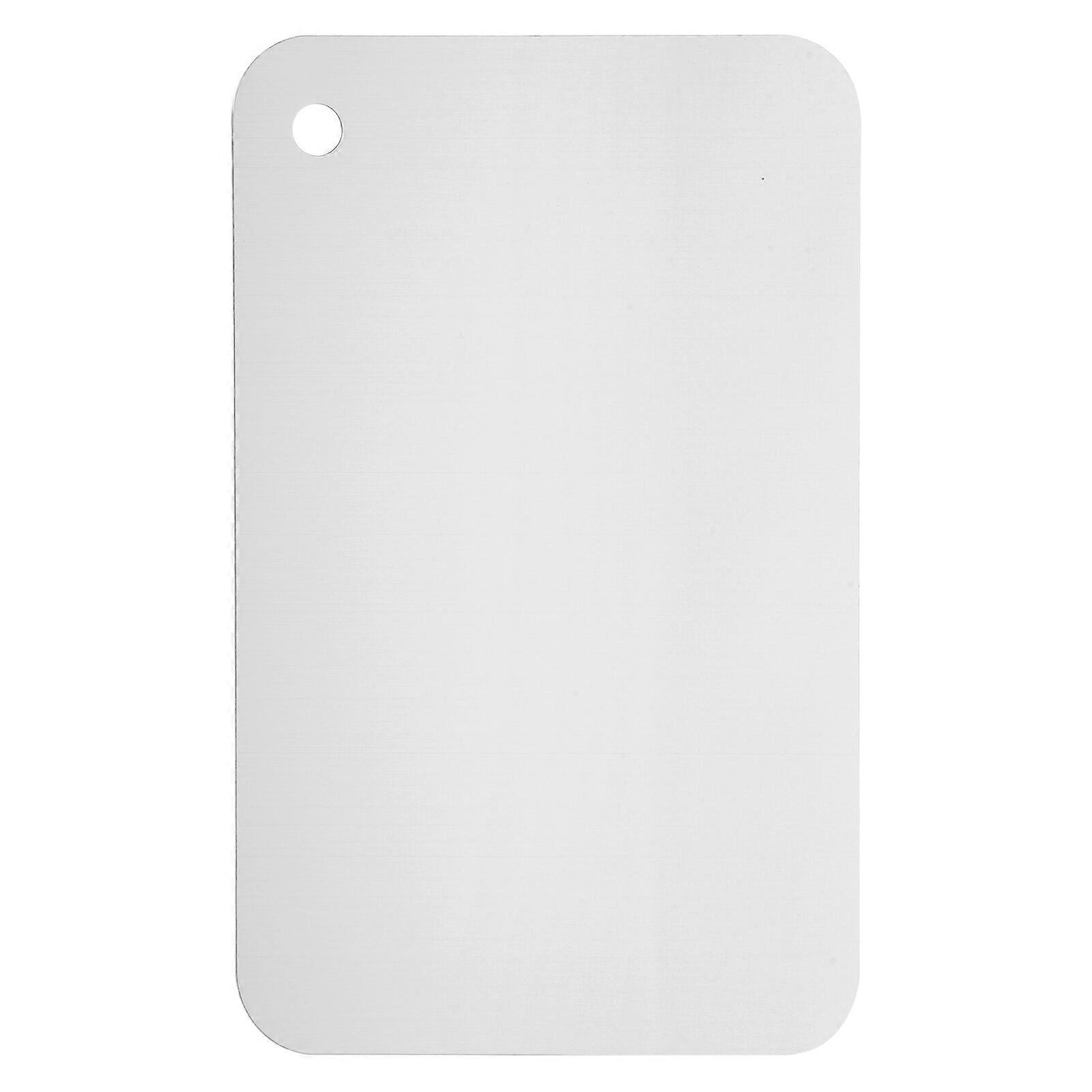 Metall-Schneidebrett Edelstahl Doppelseitiges Schneidebrett Küche Essen Schneidebrett