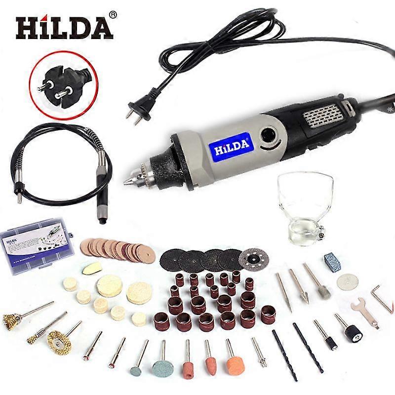 High-Power Engraver Electric Drill Engraving Rotary Tool 400W Machine with Flexible Shaft 6-Position Variable Speed 94pcs Set