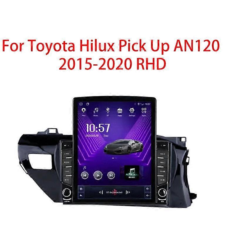 9.7 2 DinトヨタハイラックスはAN120 2015 2016-2020 RHDテスラタイプカーラジオCarplay 4g 8コアWifi AndroidオートカーステレオカーマルチメディアビデオP