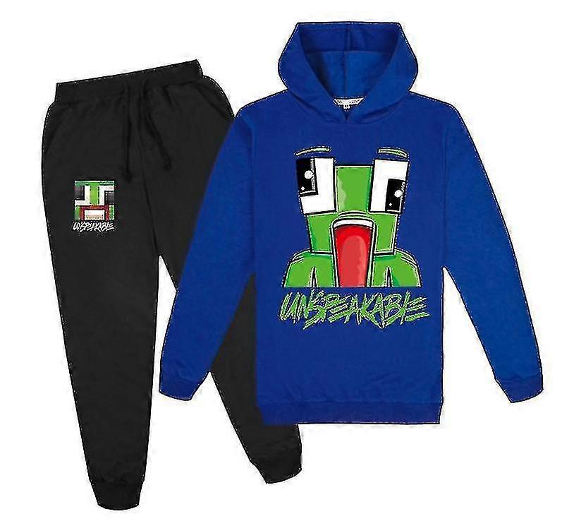 Usigelig Middelaldrende Gutter Og Jenter Hettegenser + Bukser Sett