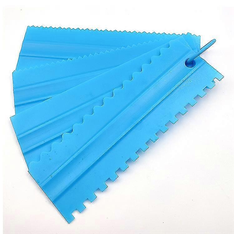 Plastic Cake Edge Scrappers, Cutters Smoother Tool Set,multi Purpose Flexible Kitchen Dough Scraper (2set (8pcs))