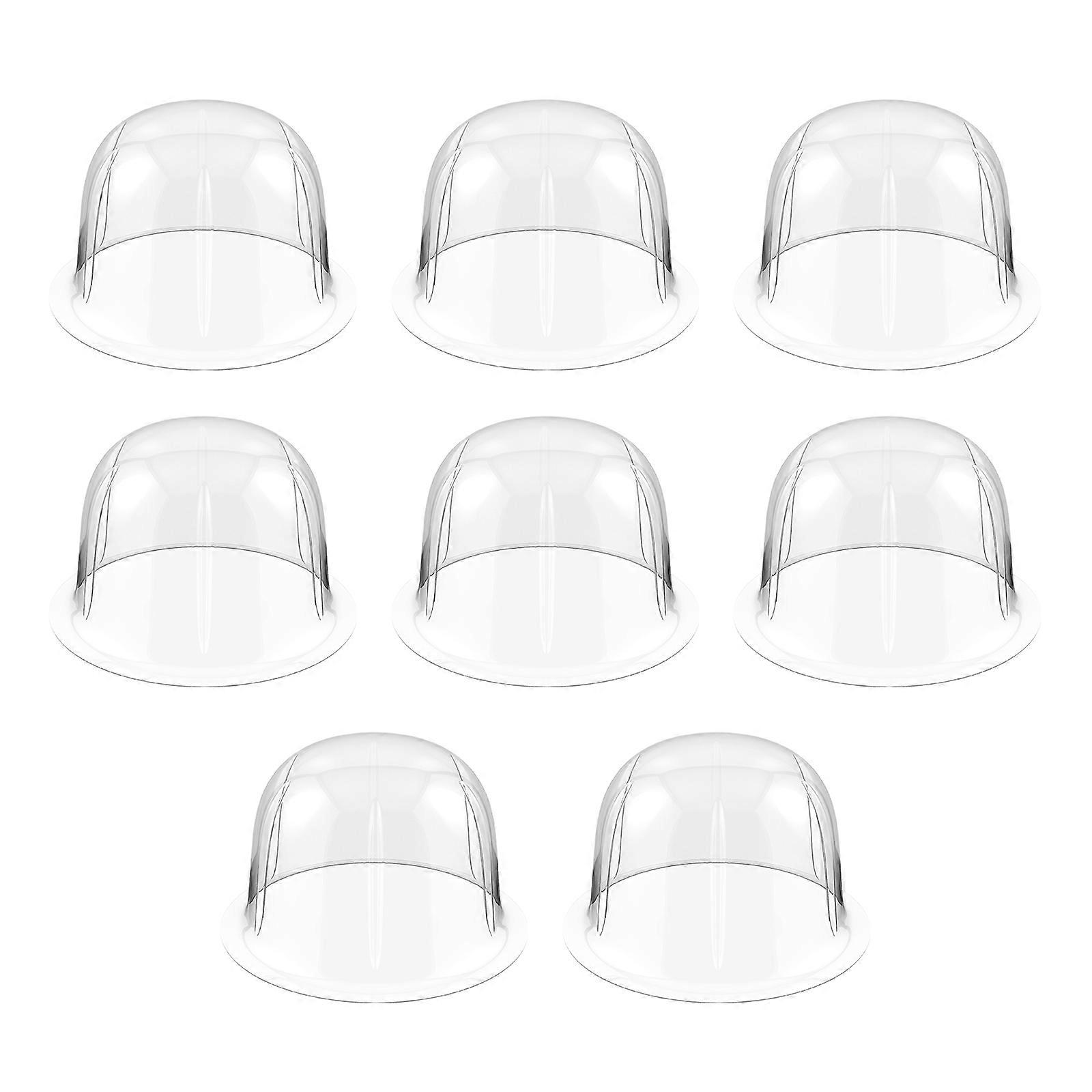 8pcs Plastic Hat Stands Hat Package Support Hat Display Holders Dome Hat Shape Protector Holder