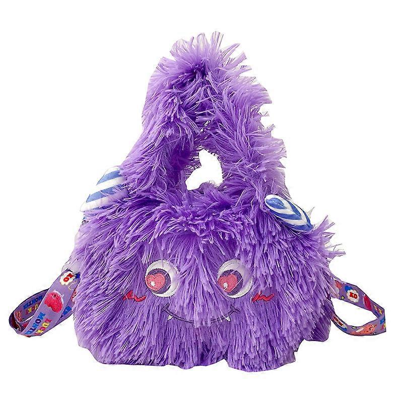Cartoon Plush Monster Messenger Bag Meninas Presente