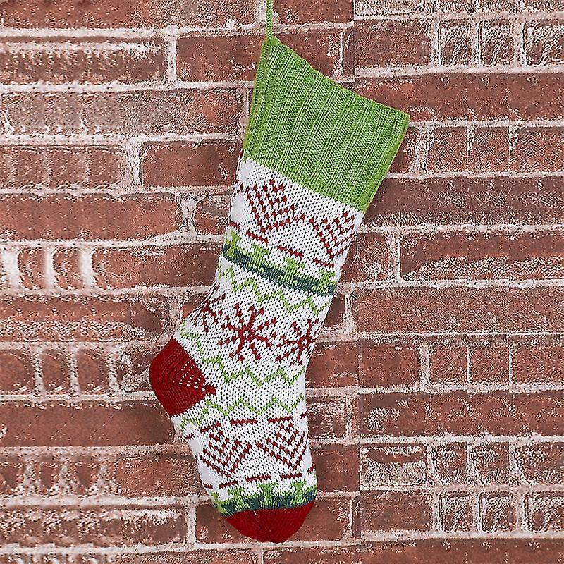 Knitted Stocking Gift Bag Decorating Supplies Candy Stocking-k Christmas