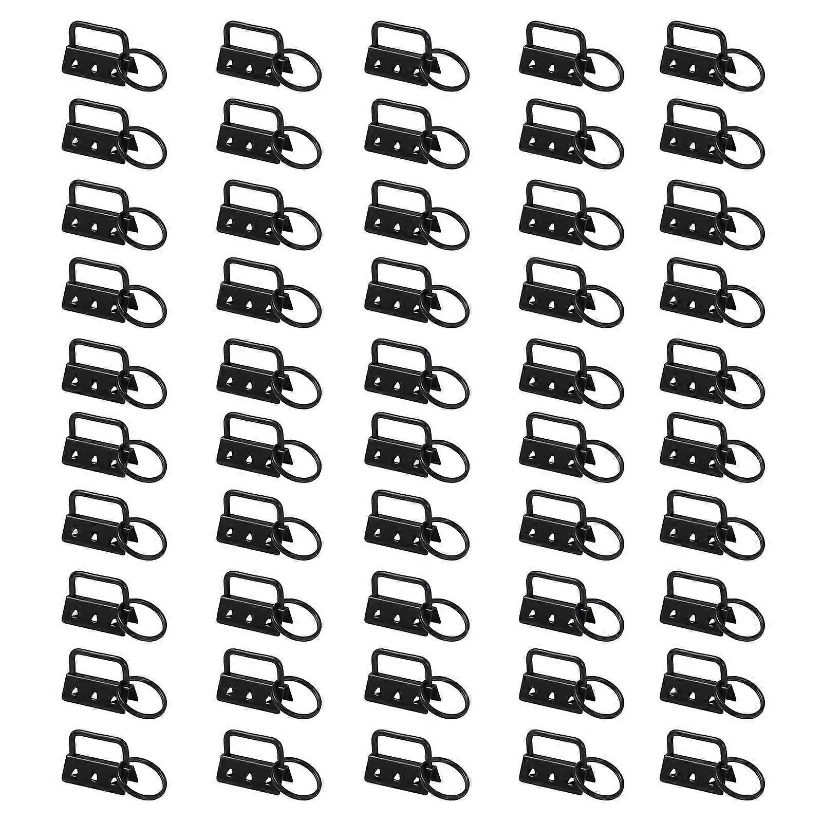 50 Pieces/set For Key Fob Hardware Set For Wristlet Keychain For Key Lanyard Sup