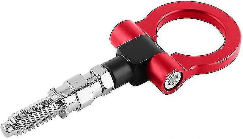 Universal Car Auto Trailer Alnium Alloy Front Tow Hook Tow Ring For Series(red)