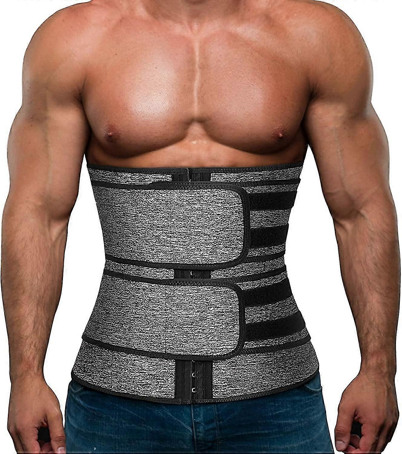 Miesten treeni Vyötärö Kouluttaja Neopreeni Korsetti Sauna Hiki Trimmeri Laihtuva vatsa vyöt