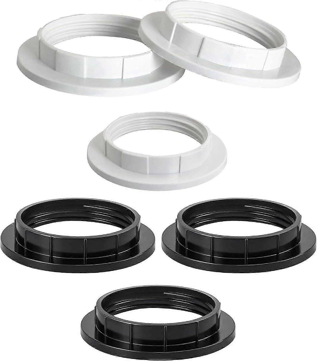 Piece Plastic E27 Lampshade Reducer Ring, Lampshade Accessories Ring Plate, Adapter Converter, E27 Reducer Ring, Lampshade Ring, For Desk Lamp (White