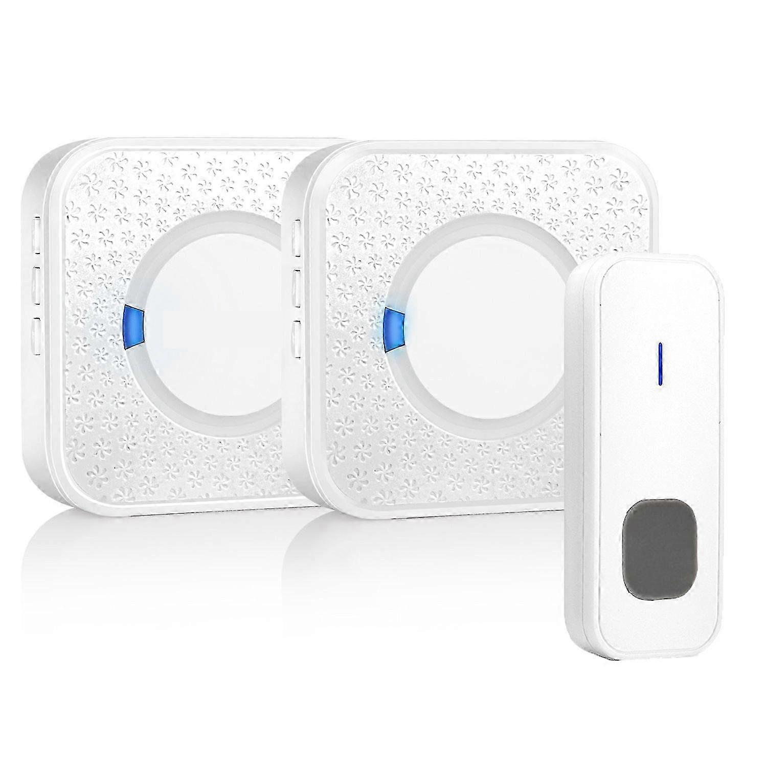 Wireless Doorbell, 55 Ringtones, Long Range, 1 to 2 Receiver