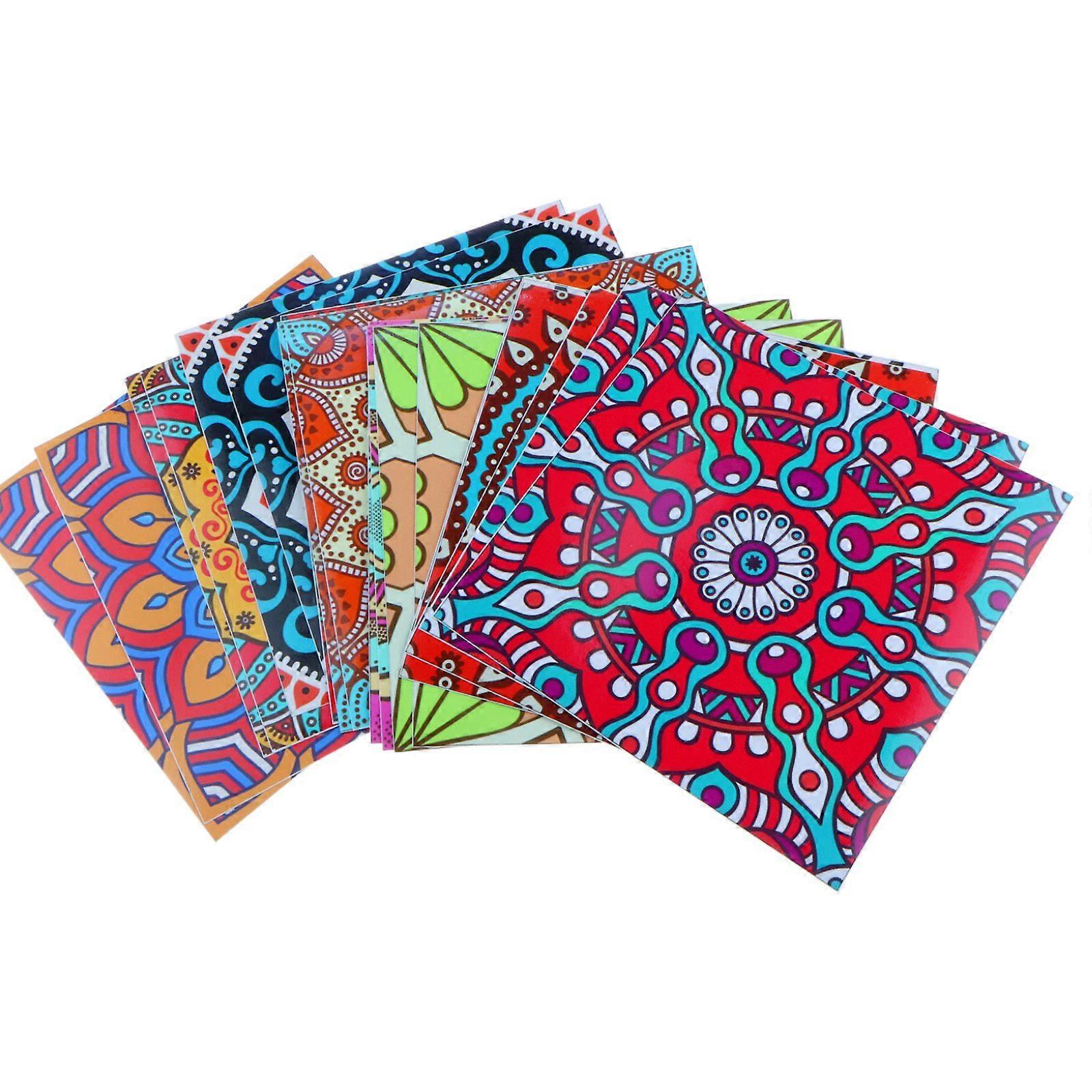 20pcs Moroccan mandala tile stickers
