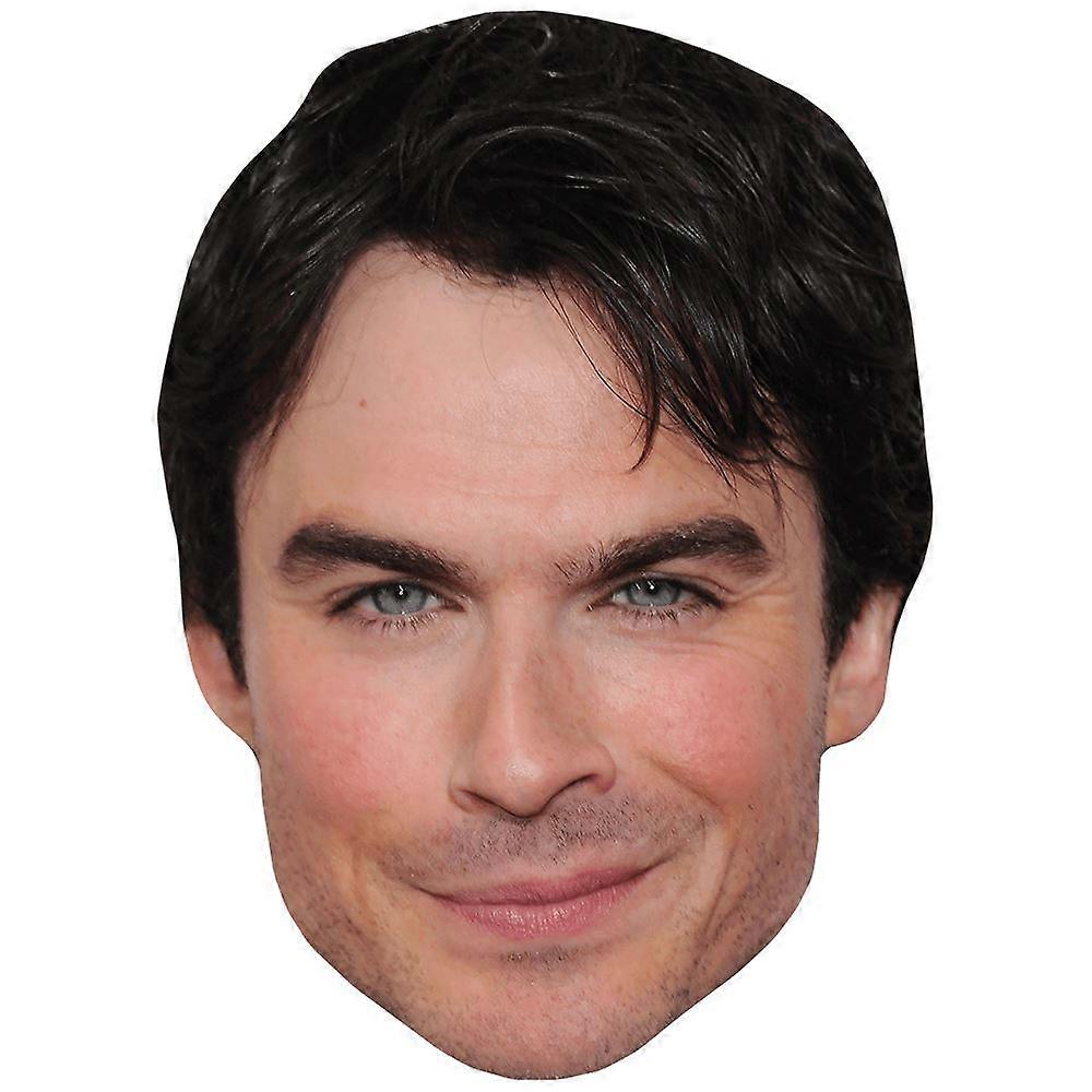 Ian Somerhalder (Smirk) Celebrity Mask, Flat Card Face