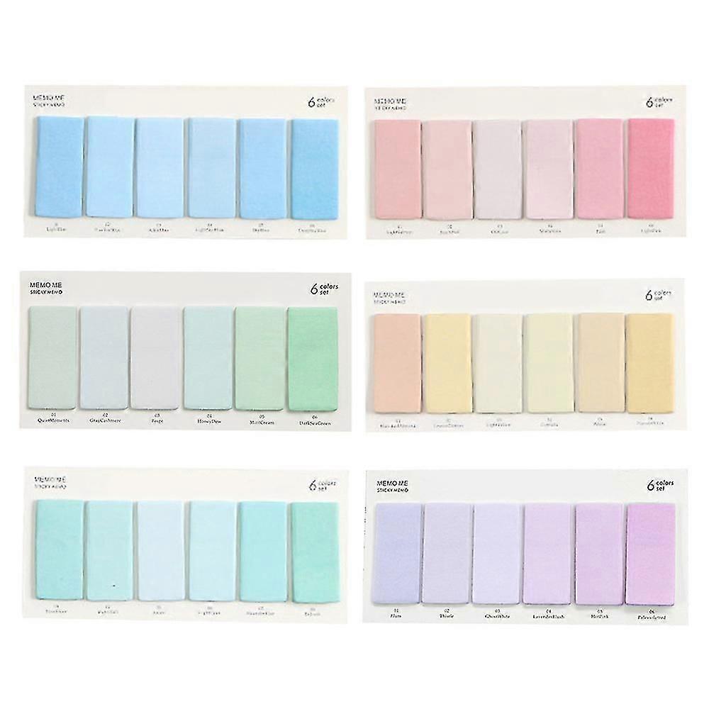 6 Set/720pcs Stiy Notes Memo Pad Index Stier Bookmark Page Stier School Office Supplies
