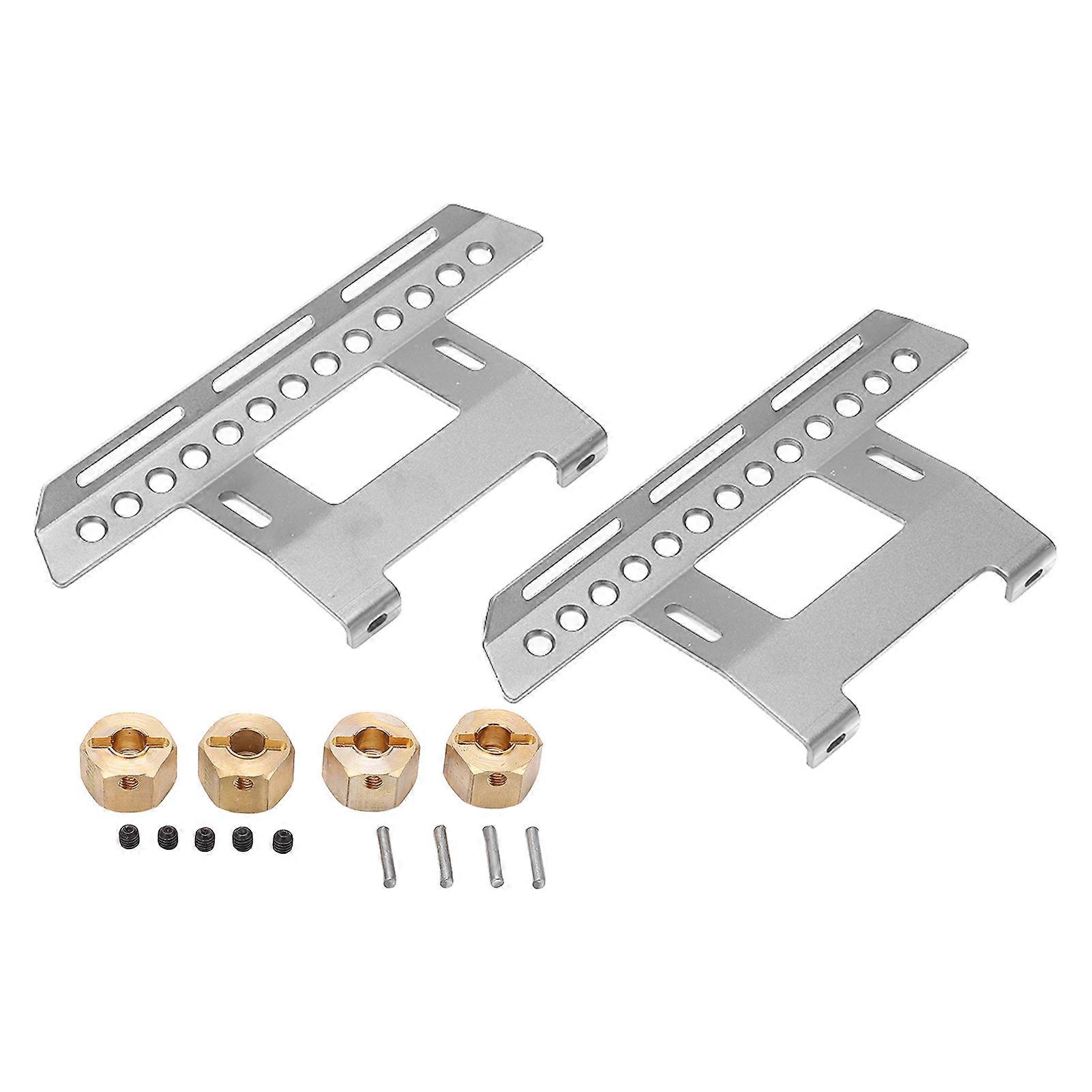 Metal Pedals Slider with Combinator for Axial SCX10II 90046 90047 90075 RC Truck AccessoriesSilver