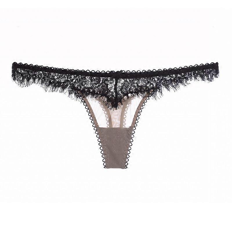 Sexig stringtrosa för kvinnor Spets trosor Underkläder Låg midja G String Sömlösa Underkläder Kvinnlig Andningsfunktion T-rygg Trosor Underkläder