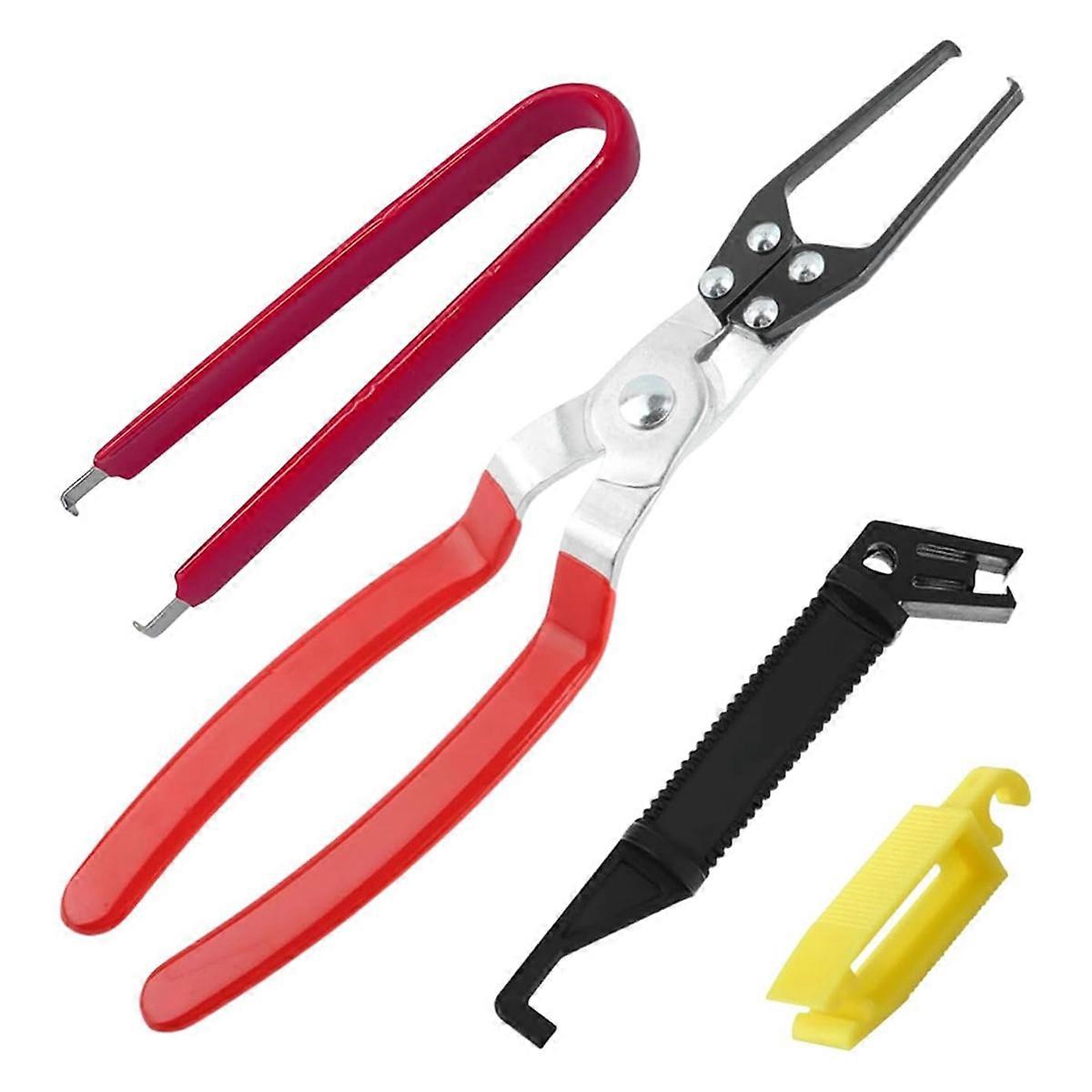 Relay Puller Pliers, Fuse Puller Pliers, 4-Pack Automotive Relay Fuse Puller Tool,FMM Fuses Puller Tool,Terminal Remover