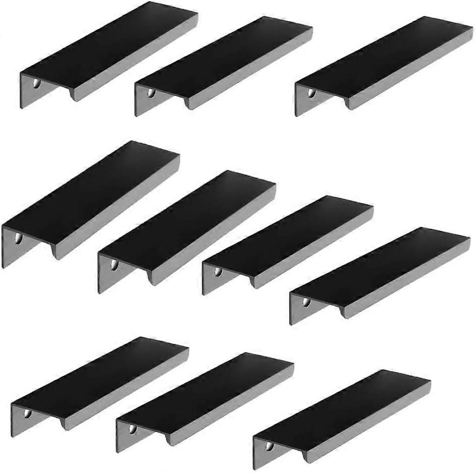 10pcs black Kitchen Cabinet Drawer Cabinet Handle (96MM, black)