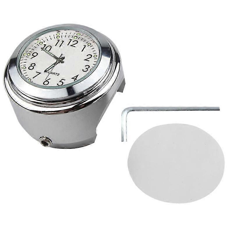 Motorcycle Quartz Clock Waterproof Handlebar Mount Watch Timetable With Wrench