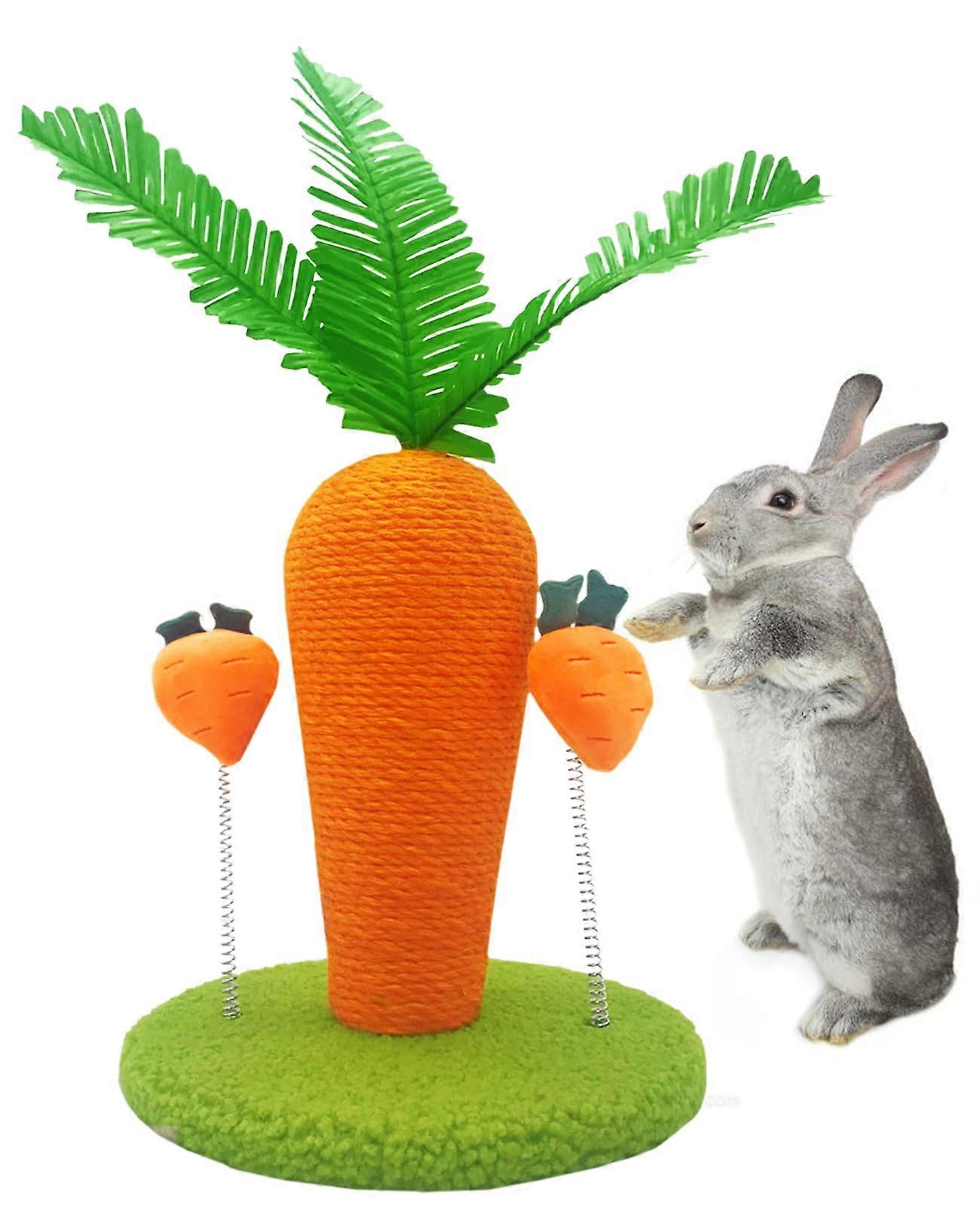 Cute Scratching Post for Indoor Rabbit Bunny Small Size