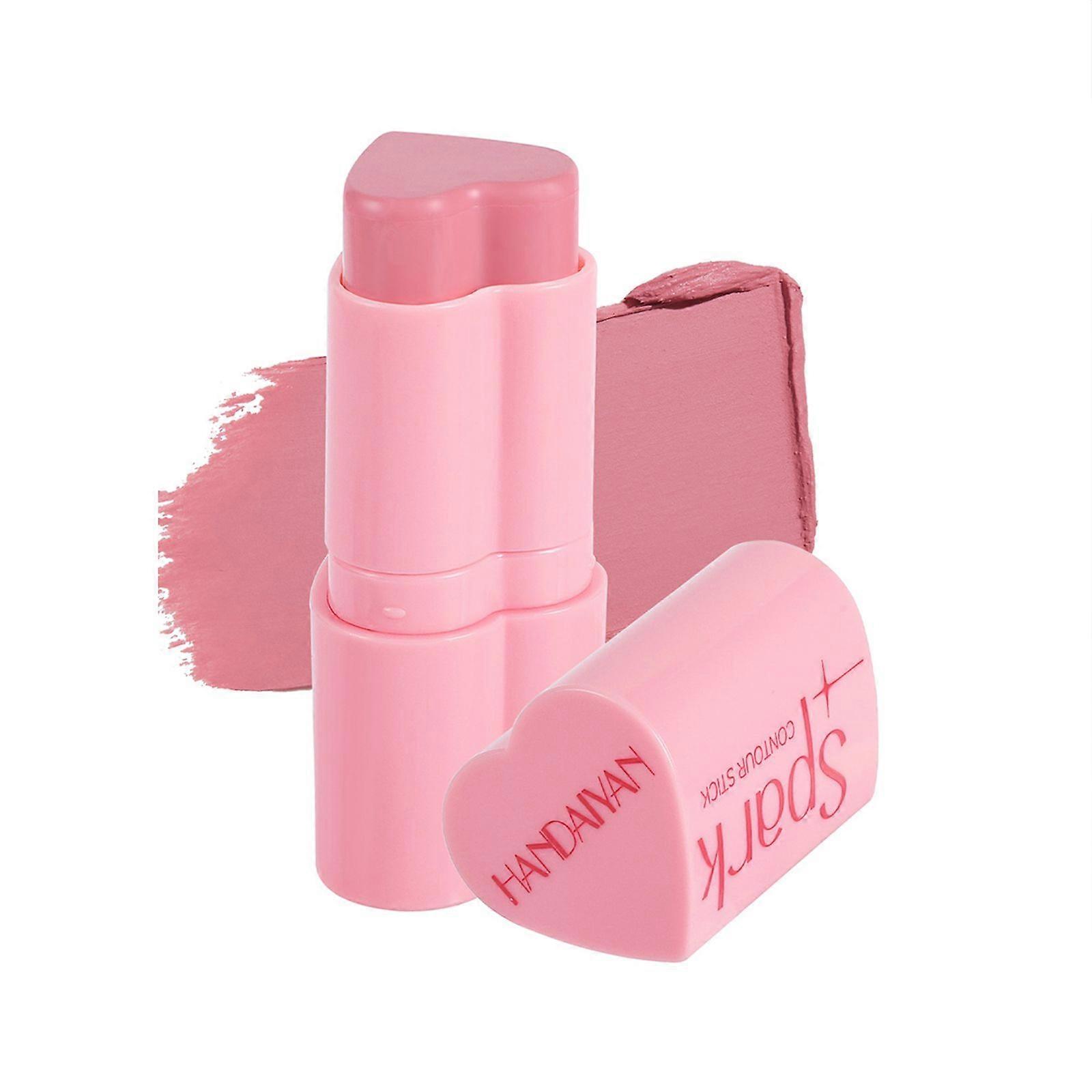 Blush Highlighter Heart Blush Balm Finishing Stick Face Highlighting Pearl Fine Glitter Makeup