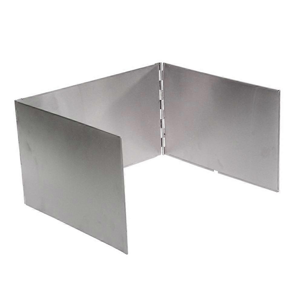 3 Plates Gas Stove Windshield Outdoor Camping Picnic Cooking Burner Windproof Screen Stainless Steel Windshield