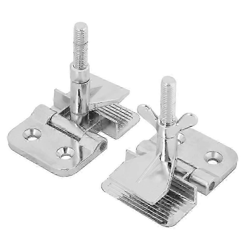 2PCS Screen Printing DIY Tool Metal Hinge Clamp for Fixing Screen Frame Silver