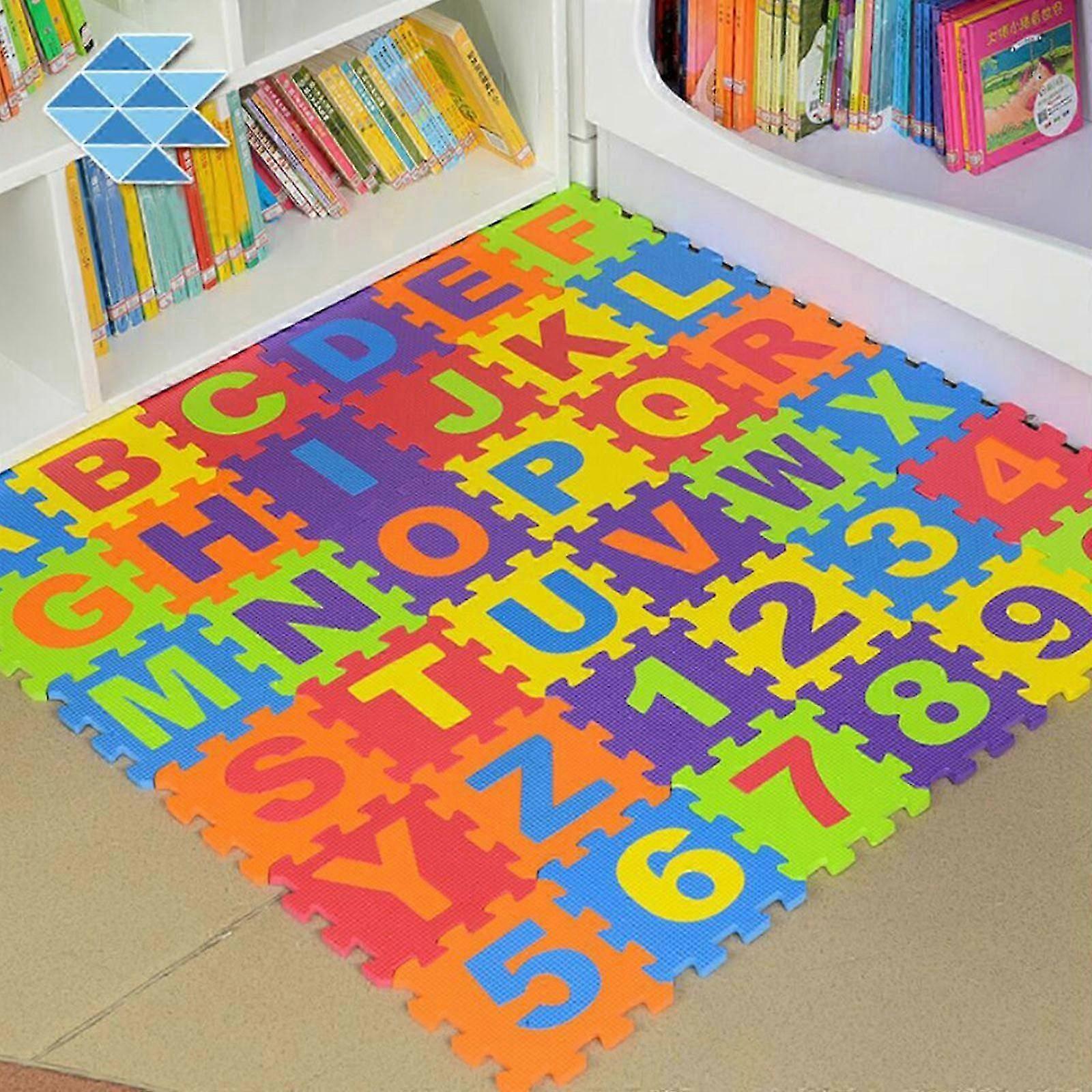 WXHToy 36 Pieces Numbers Alphabet Children Puzzle Foam Eva Puzzle Floor Mat