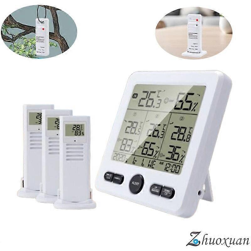Remote Sensor Thermometer with Min/Max Records and Adjustable Calibration