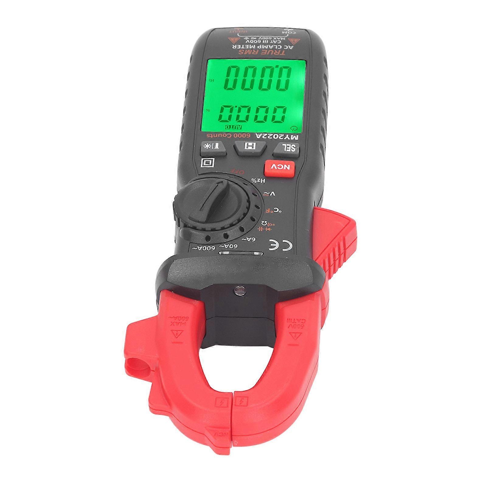 Digital Clamp Meter High Accuracy Auto Ranging Multimeter AC DC Voltage Current Resistance Tester