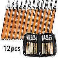 Wood Carving Tools Kit, 12 Pcs Wood Carving Kit With Whetstone And Storage Bag, Stripping Knife Wood Carving, Diy Carving Tool For Carpenter, Hobbyist