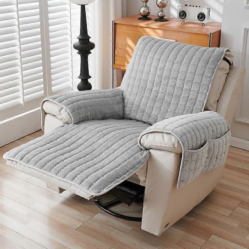 High Quality Winter Warm Thicekn Soft Plush Quilted Sofa Towel Solid Color Pet one-piece Sofa Cover Velvet Non-slip Couch Cover