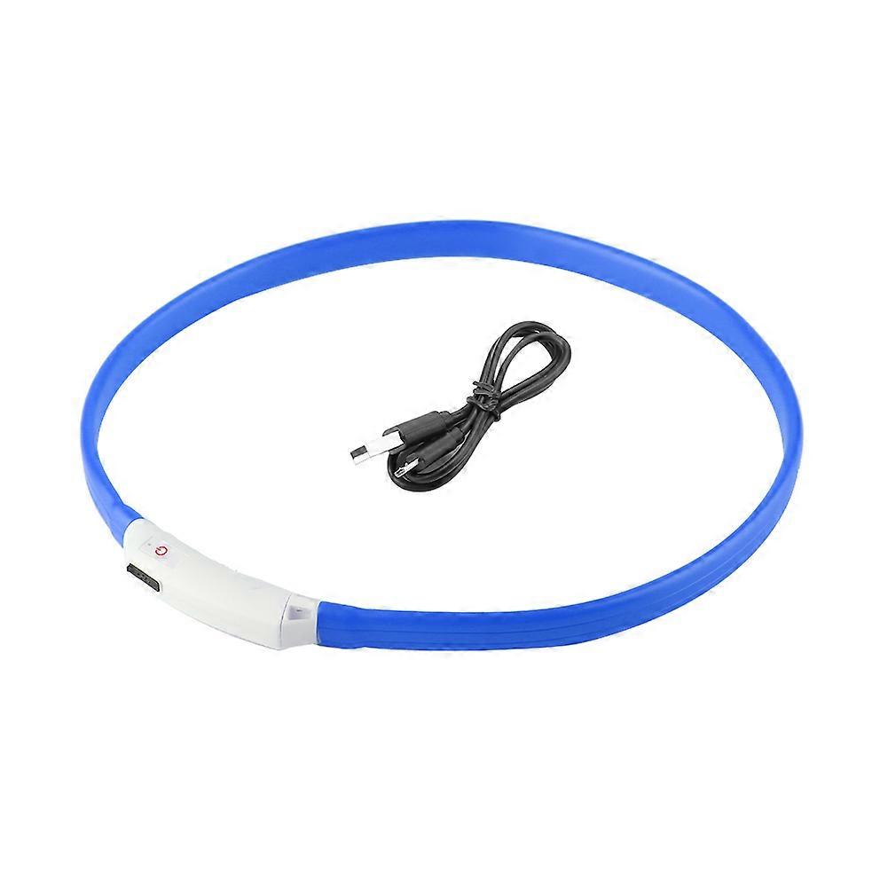 USB Rechargeable Soft Silicone Pet Dog Flashing Collar